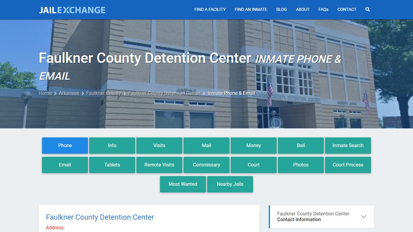 Inmate Phone - Faulkner County Detention Center, AR - Jail Exchange