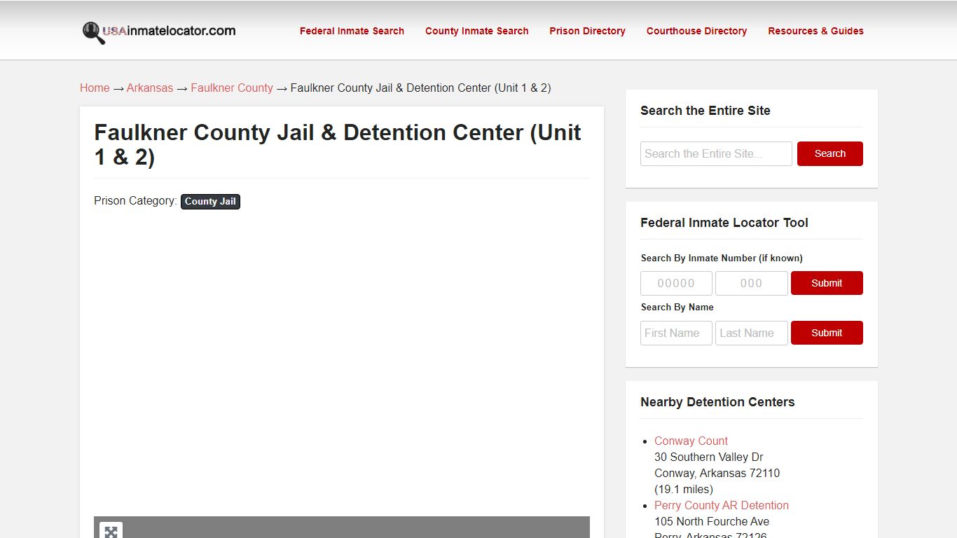 Faulkner County Jail & Detention Center (Unit 1 & 2)